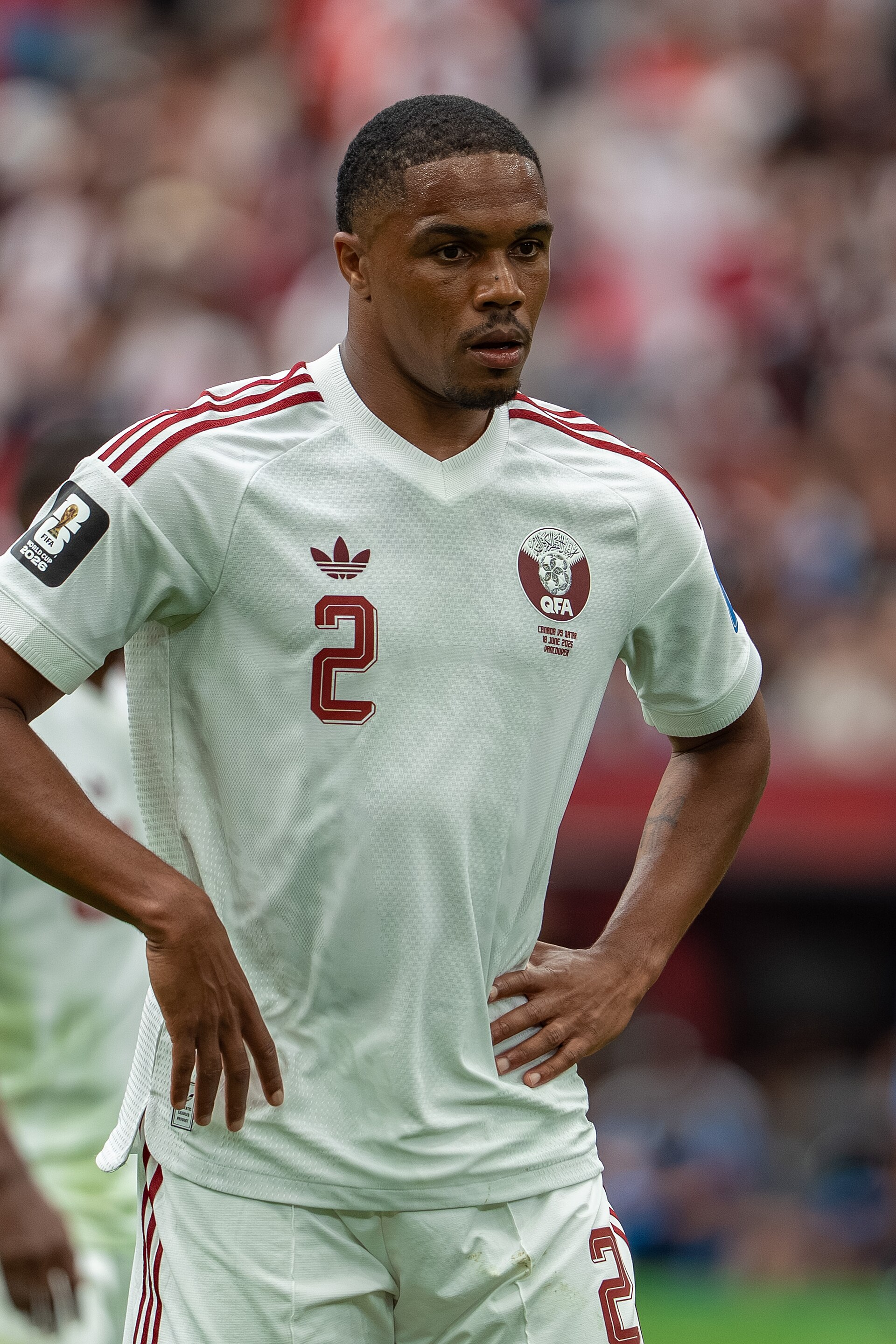 Pedro Miguel during Canada v Qatar on 18 June 2026 at the 2026 FIFA World Cup