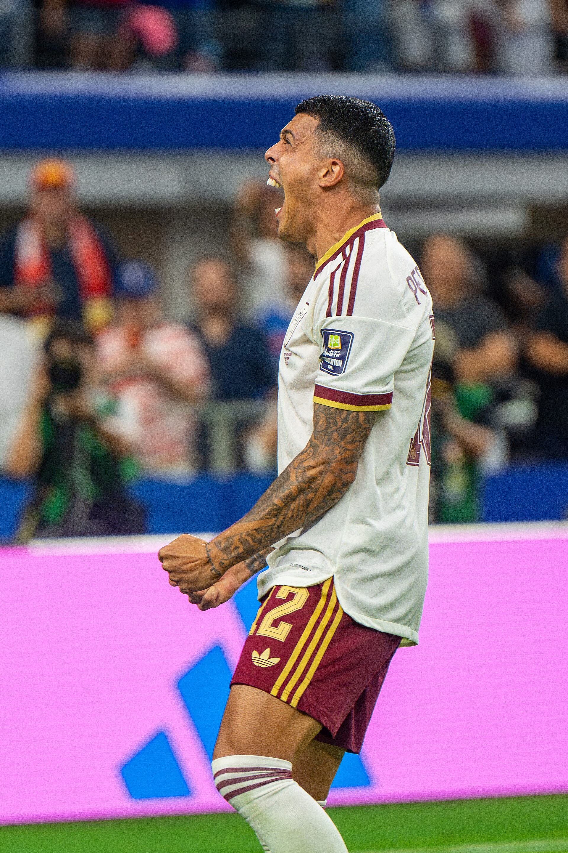 Pedro Porro during France v Spain at the 2026 FIFA World Cup