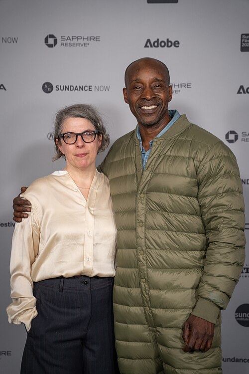 Petra Volpe and Rob Morgan at Sundance Film Festival 2026 for Frank and Louis.