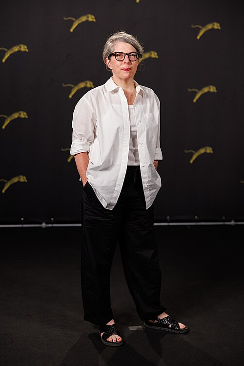Petra Volpe attends "Frank & Louis" photocall during the 79th Locarno Film Festival on August 10, 2026 in Locarno, Switzerland