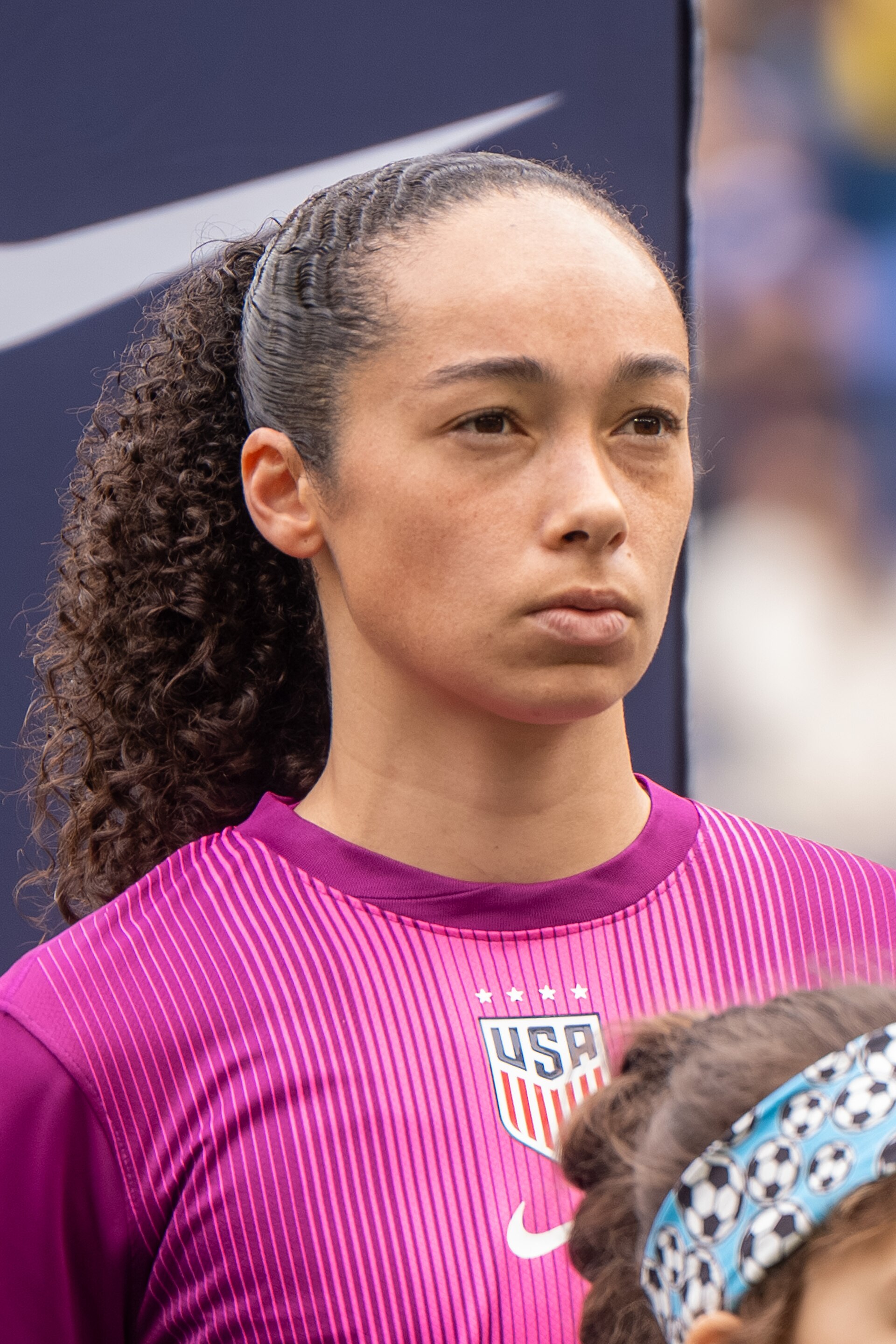 Phallon Tullis-Joyce during the US Women's Soccer Team vs Colombia at the SheBelieves Cup on March 7, 2026