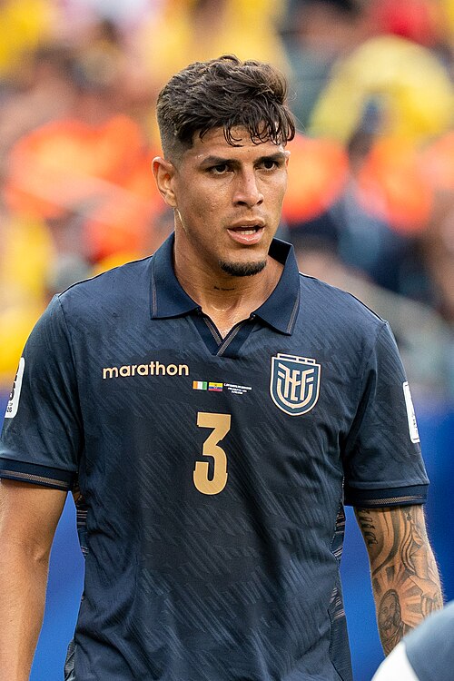 Piero Hincapie during Côte d'Ivoire v Ecuador on 14 June 2026 at the 2026 FIFA World Cup