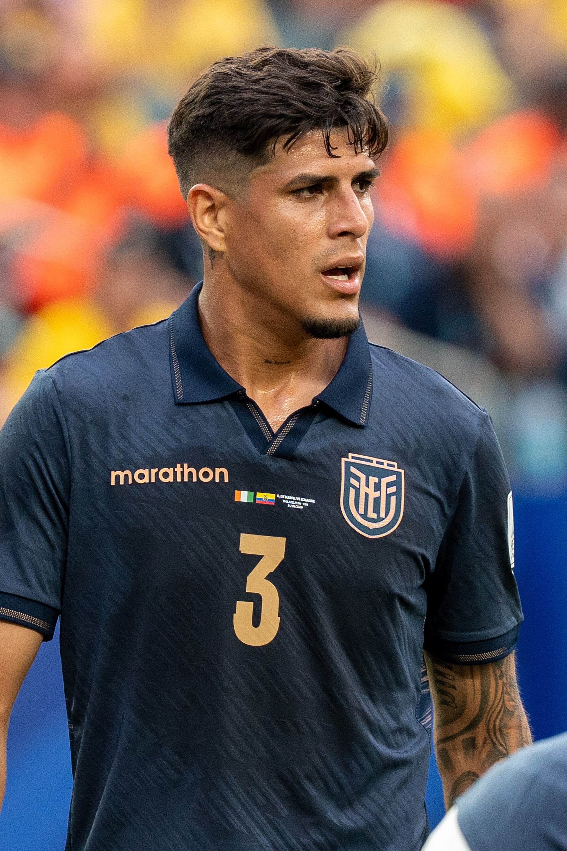 Piero Hincapie during Côte d'Ivoire v Ecuador on 14 June 2026 at the 2026 FIFA World Cup