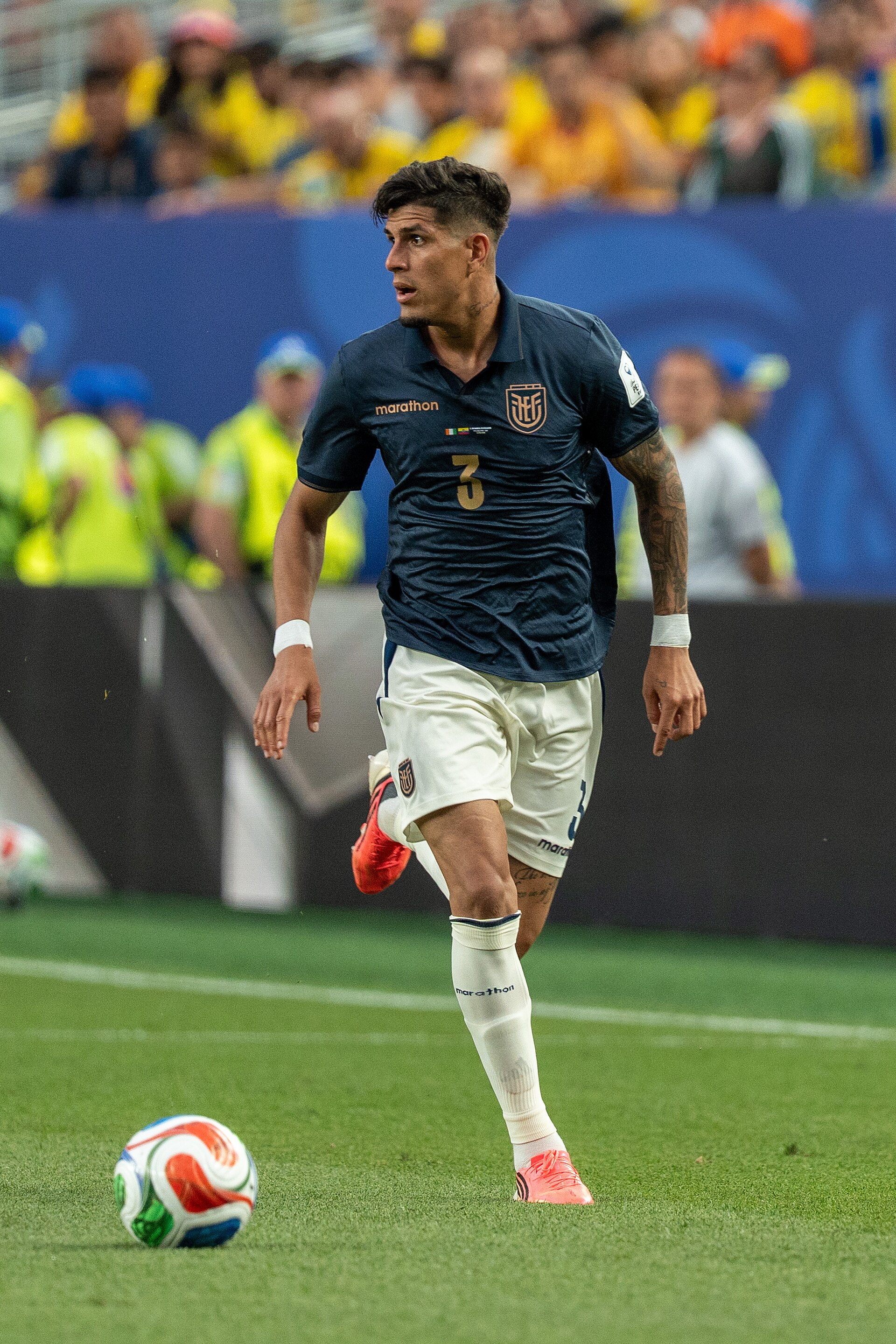 Piero Hincapie during Côte d'Ivoire v Ecuador on 14 June 2026 at the 2026 FIFA World Cup
