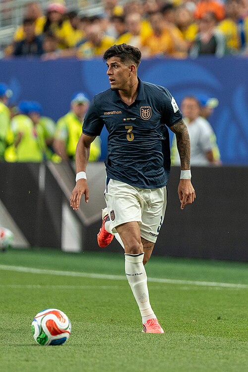 Piero Hincapie during Côte d'Ivoire v Ecuador on 14 June 2026 at the 2026 FIFA World Cup
