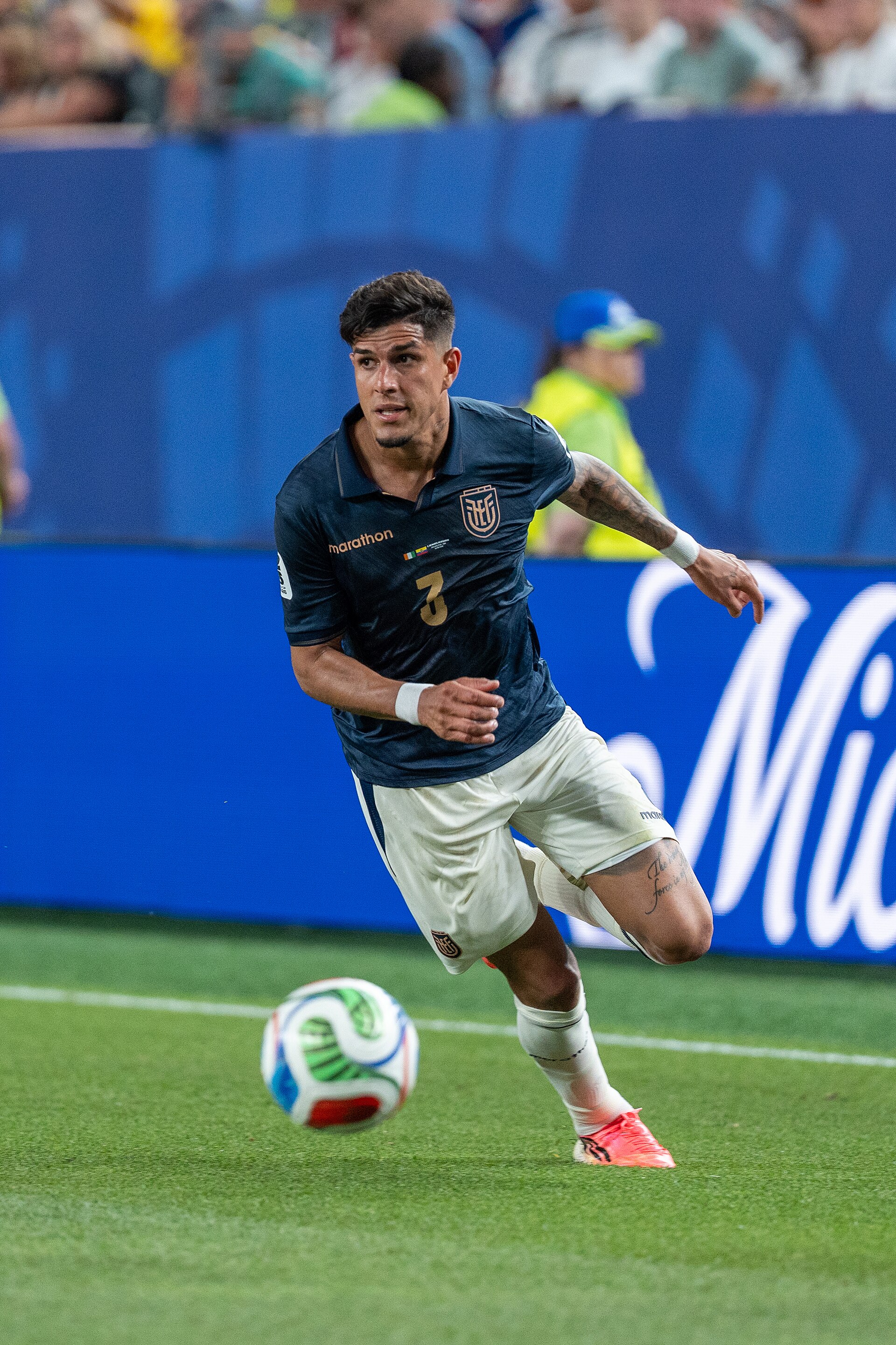 Piero Hincapie during Côte d'Ivoire v Ecuador on 14 June 2026 at the 2026 FIFA World Cup
