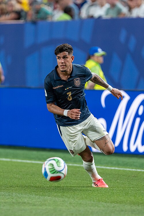 Piero Hincapie during Côte d'Ivoire v Ecuador on 14 June 2026 at the 2026 FIFA World Cup