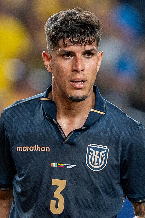 Piero Hincapie during Côte d'Ivoire v Ecuador on 14 June 2026 at the 2026 FIFA World Cup