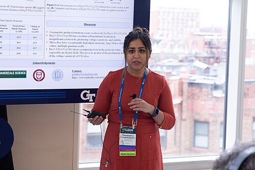Pranamita Chakraborti of UNC Charlotte, Charlotte, NC, at AAAS 2025