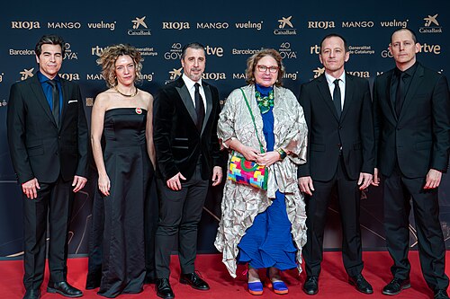 Bella Casy & Crew at Red Carpet of Goya Awards 2026 in Barcelona