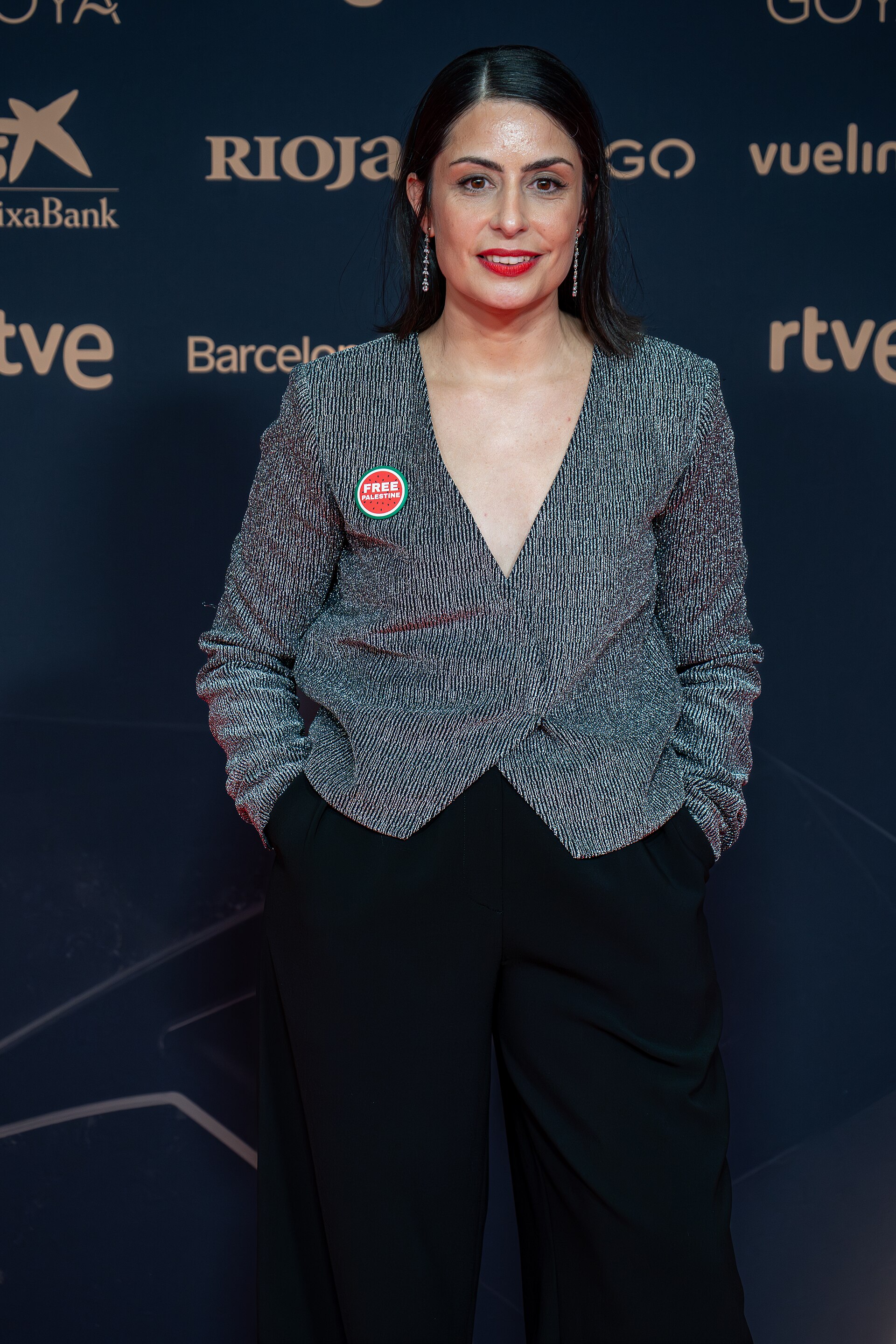 Celia Rico at Red Carpet of Goya Awards 2026 in Barcelona