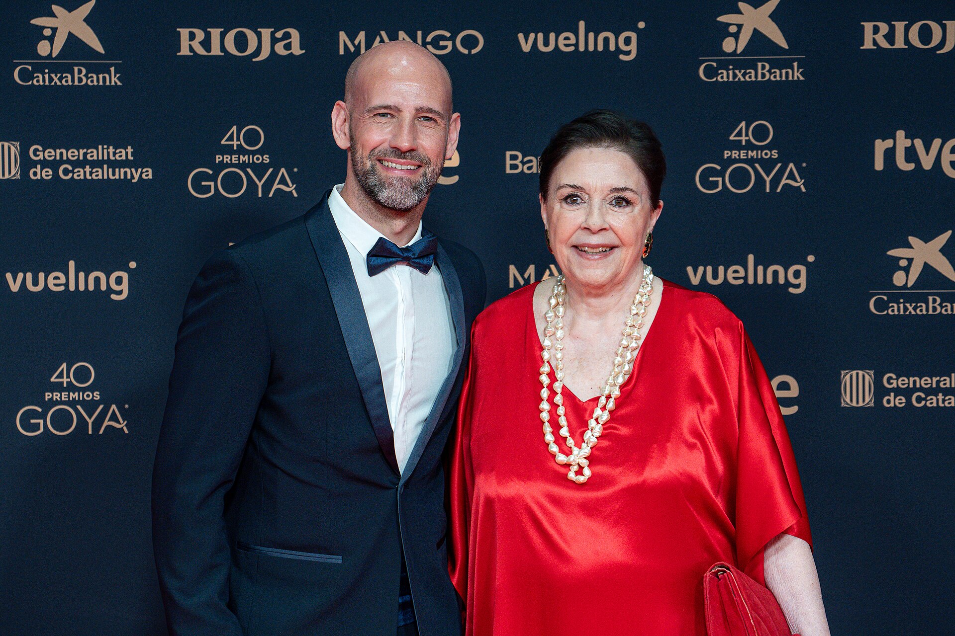 Gonzalo Miró & Mónica Randall at Red Carpet of Goya Awards 2026 in Barcelona