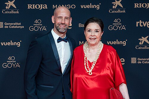 Gonzalo Miró & Mónica Randall at Red Carpet of Goya Awards 2026 in Barcelona
