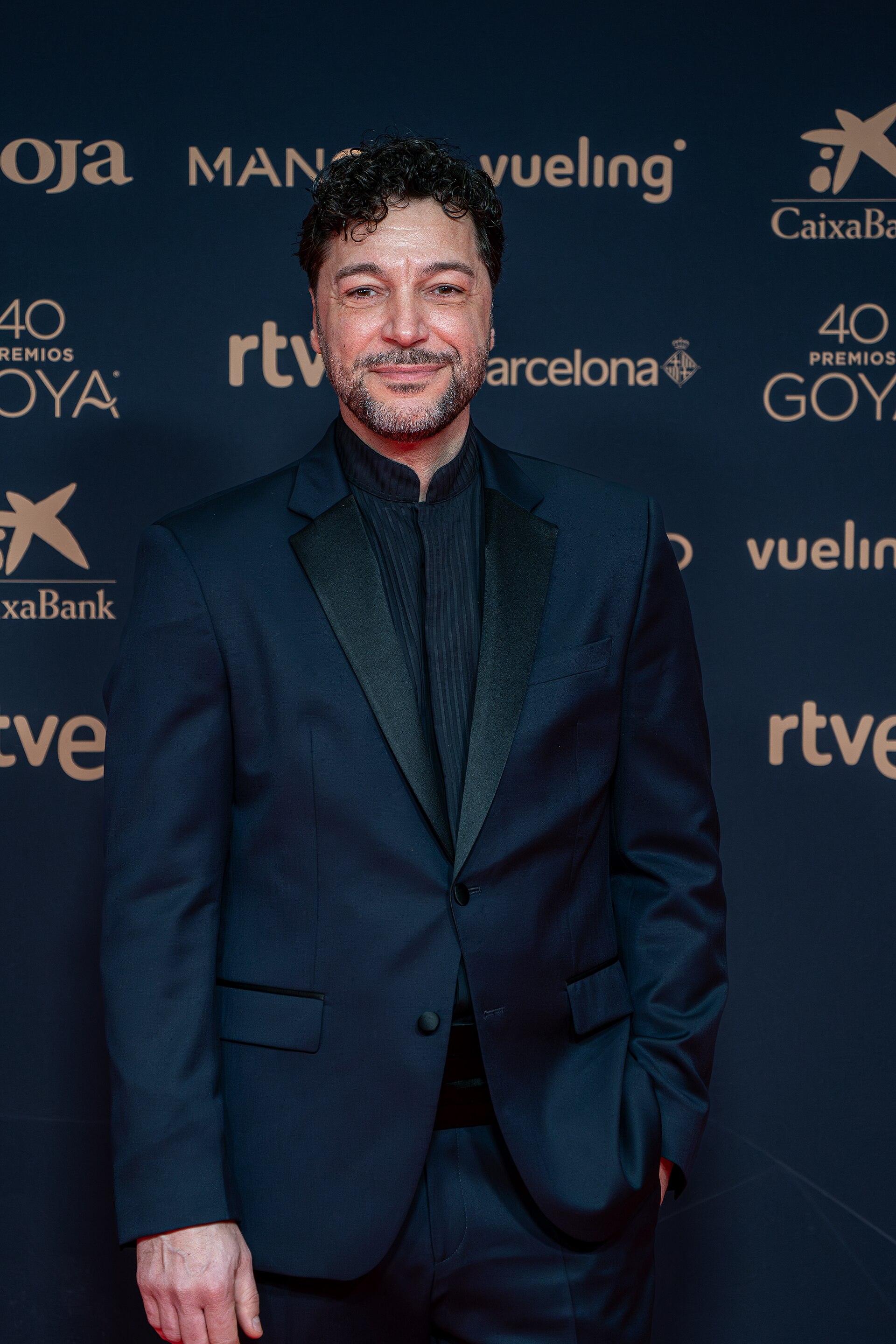 Iván Palomares at Red Carpet of Goya Awards 2026 in Barcelona