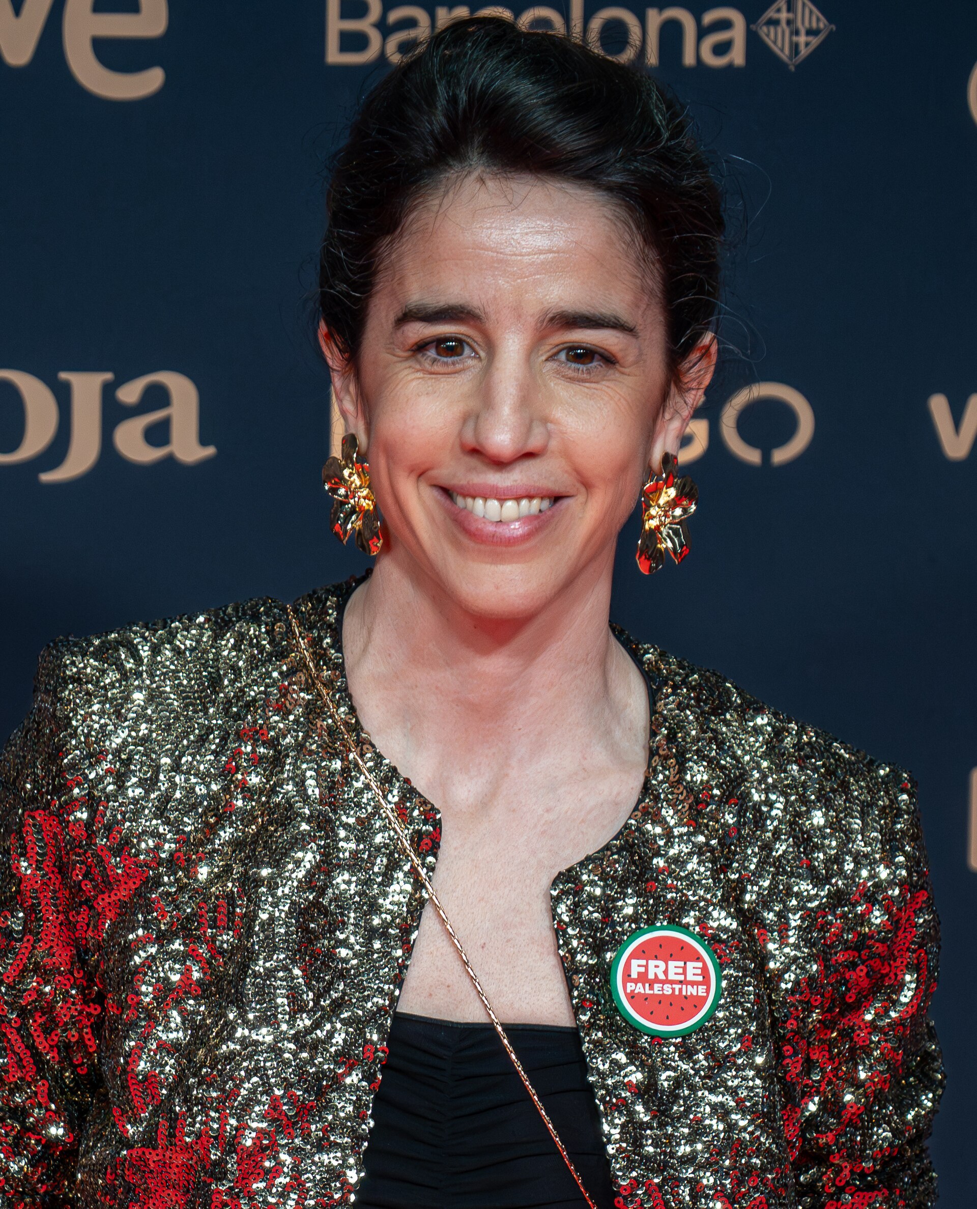 Mar Coll at Red Carpet of Goya Awards 2026 in Barcelona
