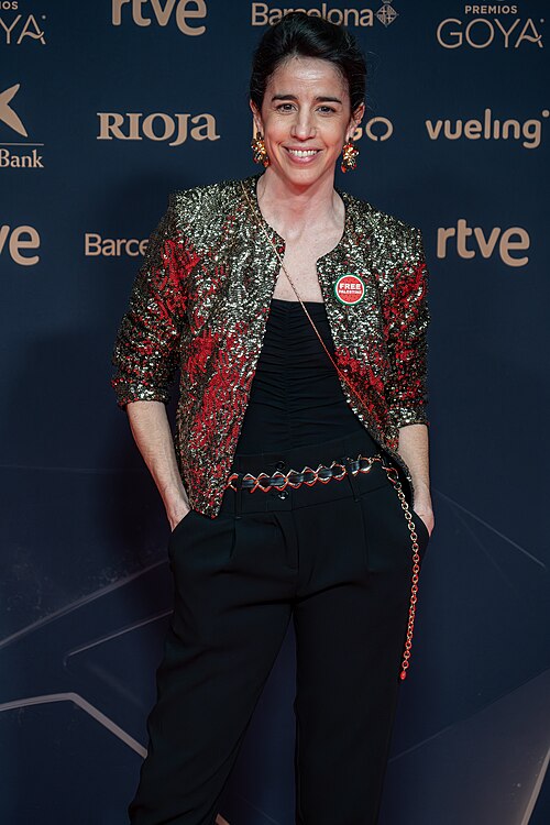 Mar Coll at Red Carpet of Goya Awards 2026 in Barcelona
