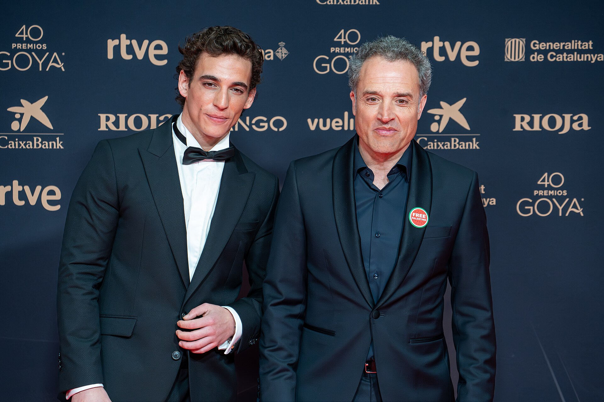 Miguel Herrán & Daniel Guzmán at Red Carpet of Goya Awards 2026 in Barcelona