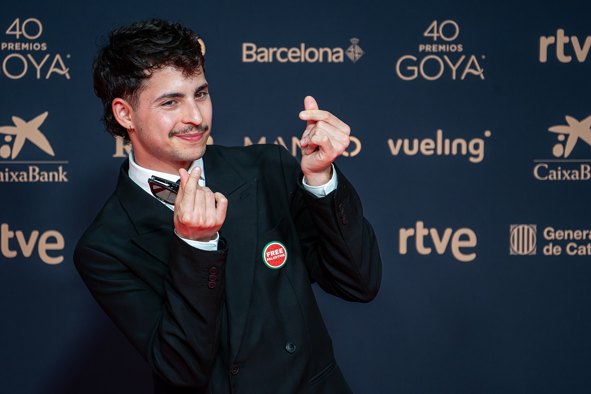 Omar Banana at Red Carpet of Goya Awards 2026 in Barcelona