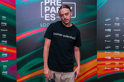 Tommy Cash at the Photocall of the Preparty 2025 in Madrid