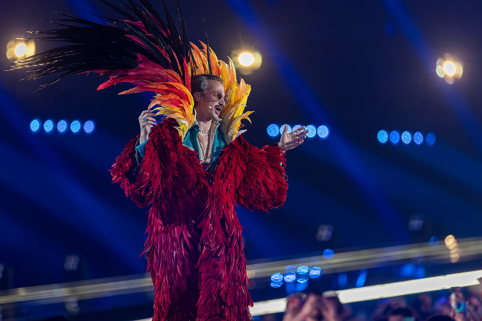 Presenter Michael Ostrowski in the 2nd Semi Final of the 2026 Eurovision Song Contest in Vienna