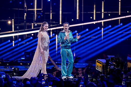 Presenters at the 2nd  Semi-Final of the 2026 Eurovision Song Contest