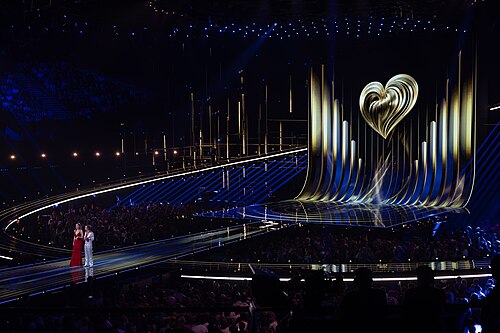 Presenters kicking off the 1st Semi-Final of the 2026 Eurovision Song Contest
