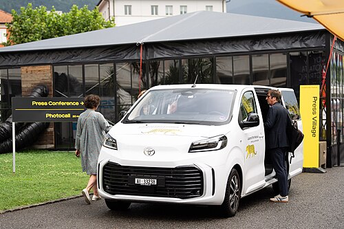 Press Village and official transport at the 2026 Locarno Film Festival