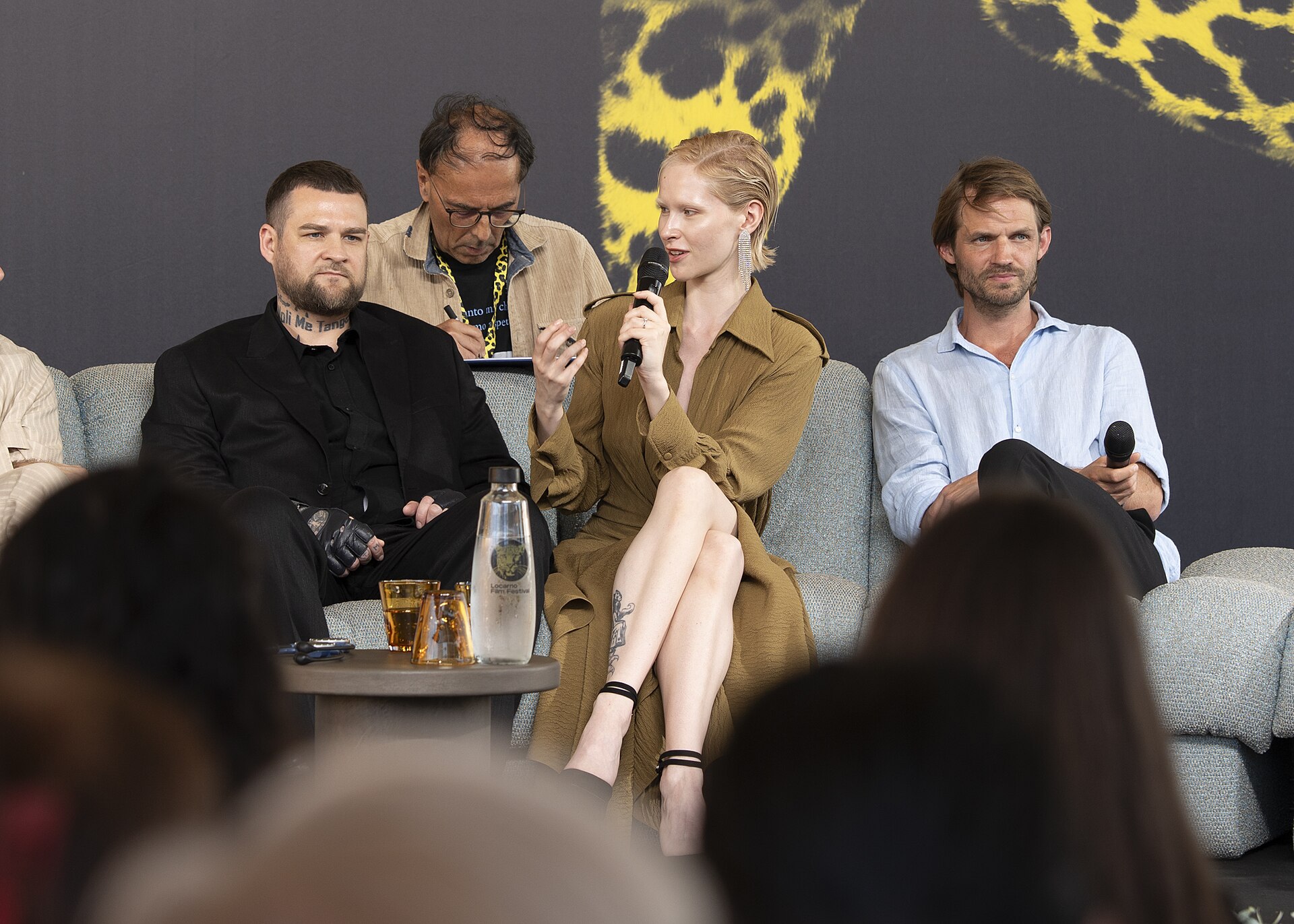 Q&A with White Snail cast and crew at the 78th Locarno Film Festival at Spazio Cinema