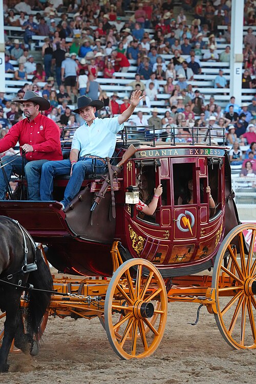 SHERIDAN, WYOMING, UNITED STATES - July 10, 2026: Quanta Express at 2026 Sheridan WYO Rodeo.