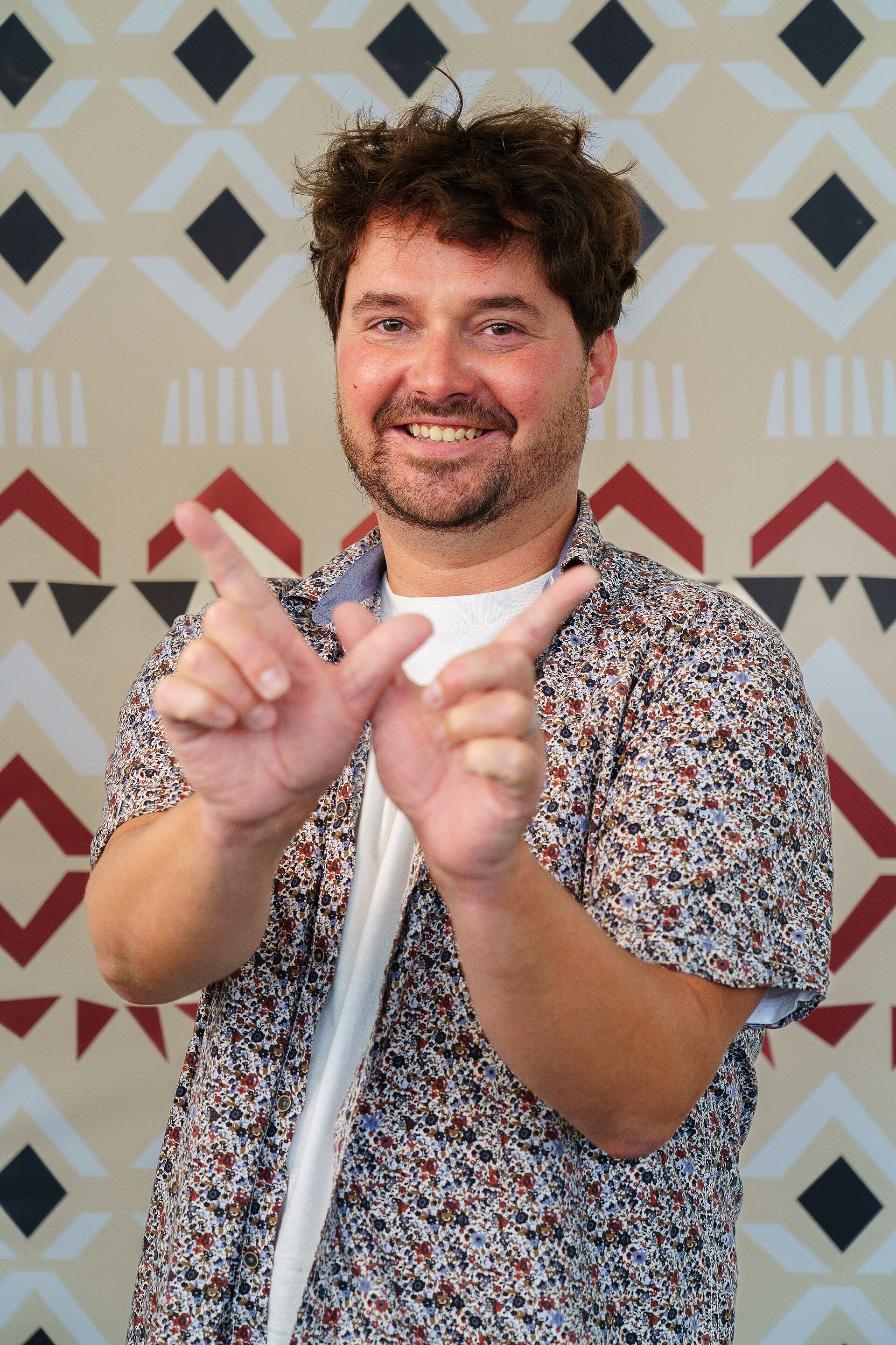 Rémy Gerbet portrait at Wikimania 2025 WikiPortraits Studio