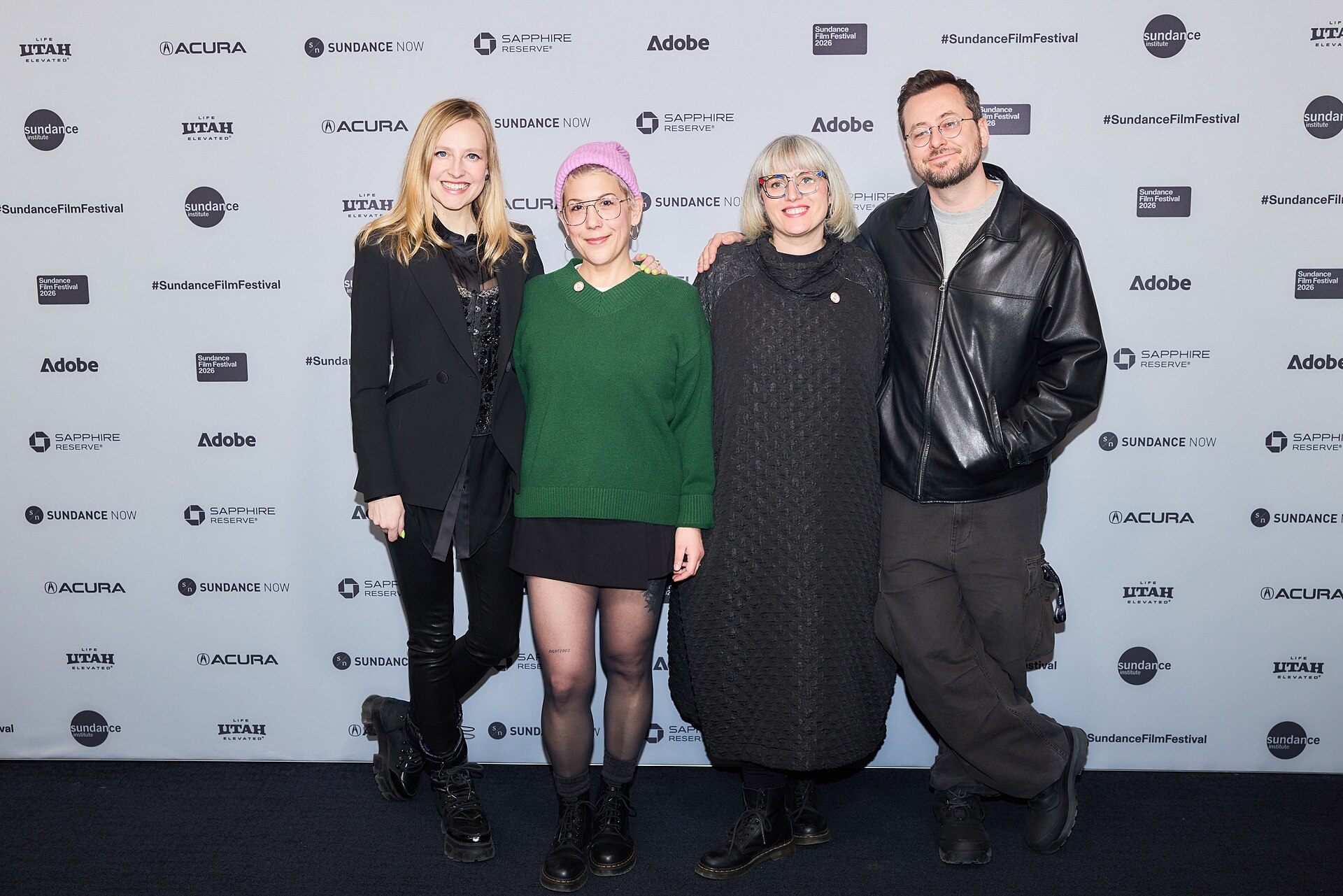 Rachel Crane, Anna Barnes, Caitlin Mae Burke, David Osit at the 2026 Sundance Film Festival for The Lake