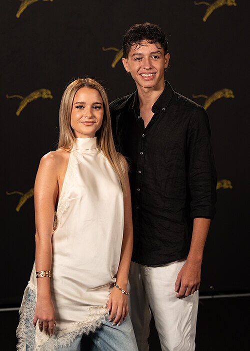 Rachele Testagrossa and Salvatore Gallina at the 79th Locarno Film Festival 2026