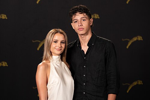 Rachele Testagrossa and Salvatore Gallina at the 79th Locarno Film Festival 2026