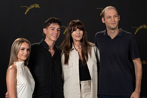 Rachele Testagrossa, Salvatore Gallina, Monica Bellucci and Giovanni Tortorici at a photocall during the 79th Locarno Film Festival 2026