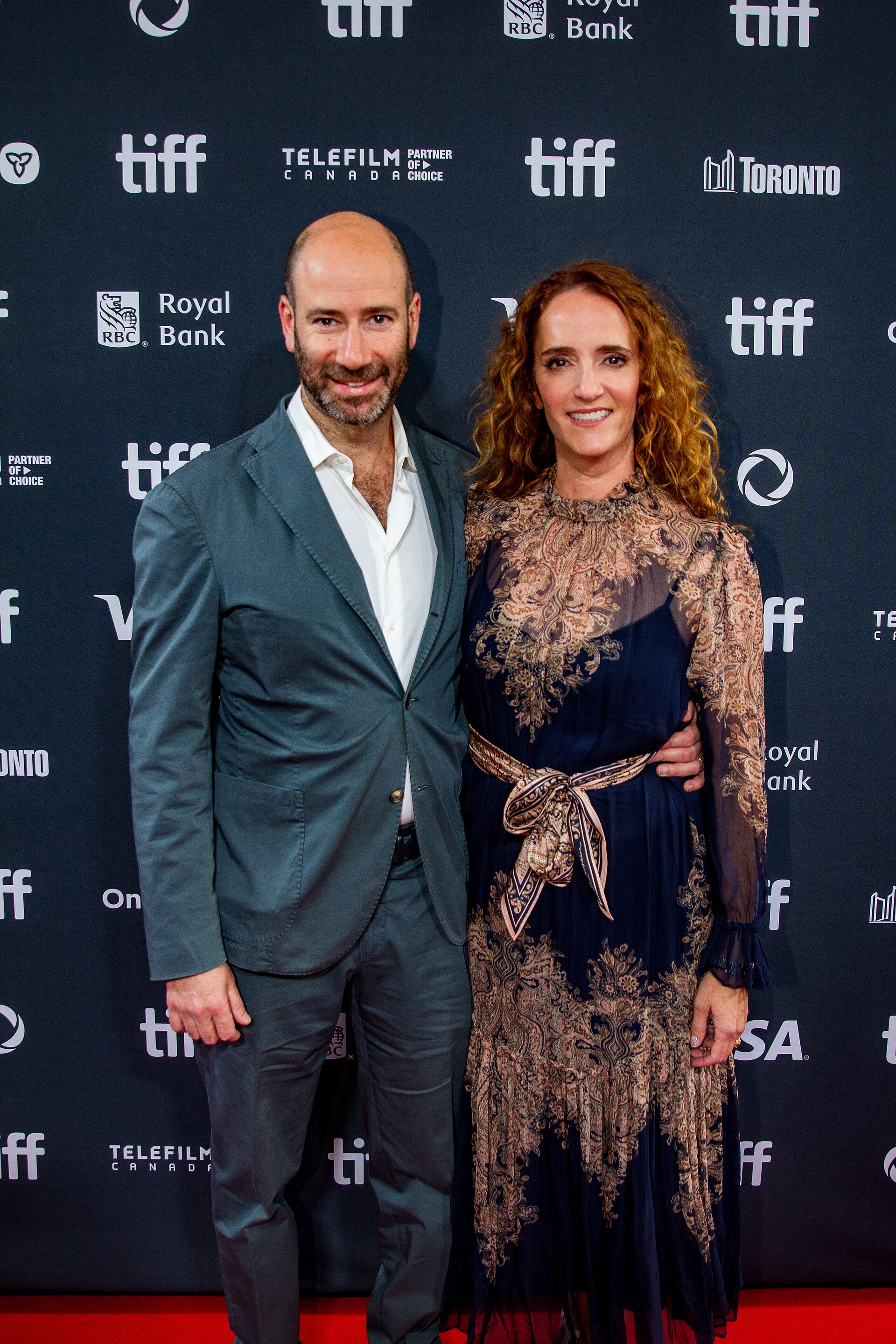Rafael Marmor and Jessica Elbaum at the 2024 Toronto International Film Festival (TIFF) for the movie Will & Harper.