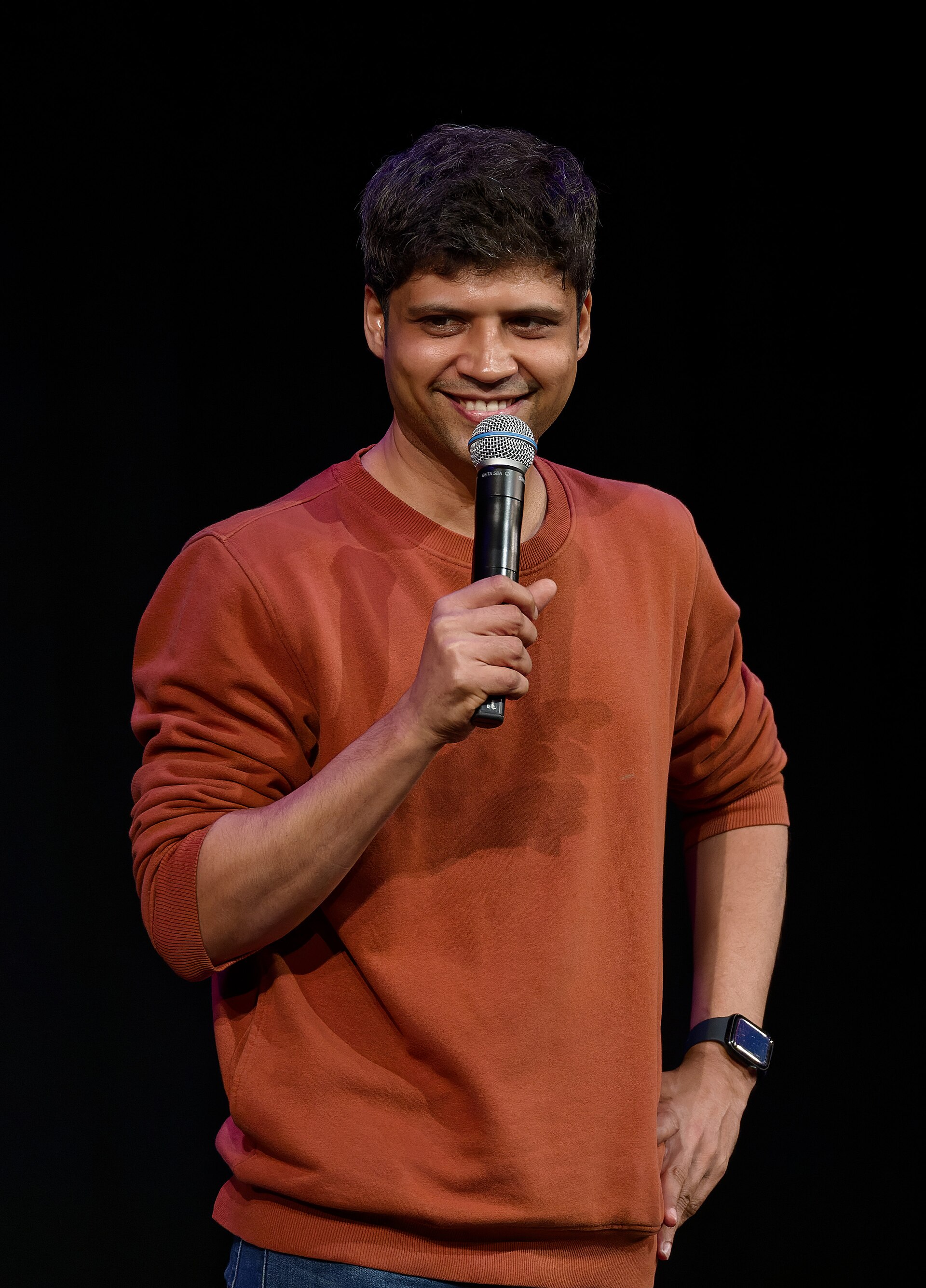Rahul Subramanian, comedian, at the 2024 Edinburgh Festival Fringe in the show, Best of the Fest.