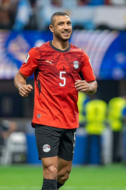 Ramy Rabia during Argentina v Egypt at the 2026 FIFA World Cup