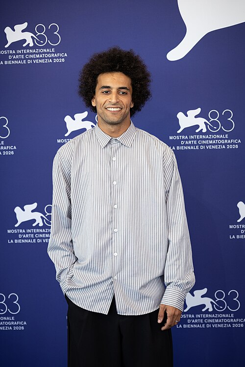 Ramzi Lafrindi, actor, at 82nd Venice International Film Festival in Venice, Italy for the film Nessun Dolore.