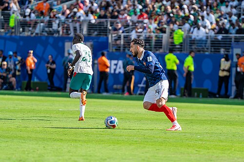 Rayan Cherki during France v Senegal on 16 June 2026 at the 2026 FIFA World Cup at NY/NJ Stadium in East Rutherford, NJ