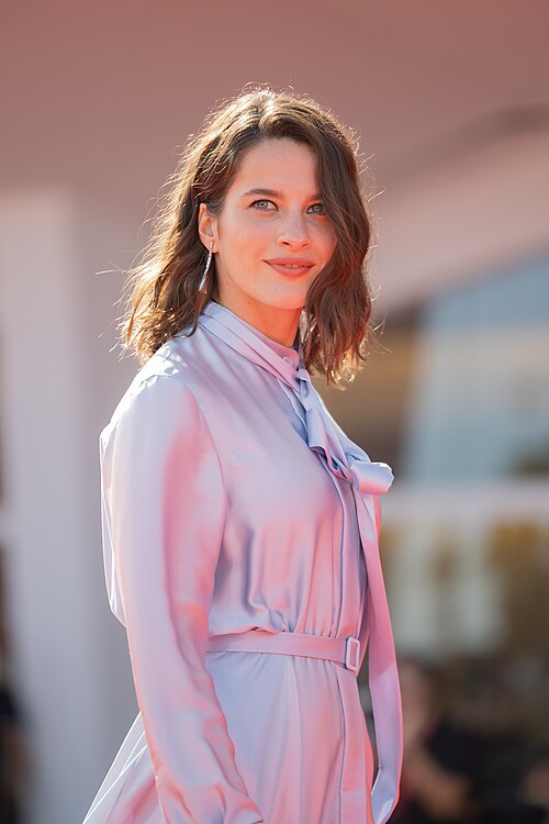 Rebecca Marder, actress, at 82nd Venice International Film Festival in Venice, Italy for the film L'etranger.