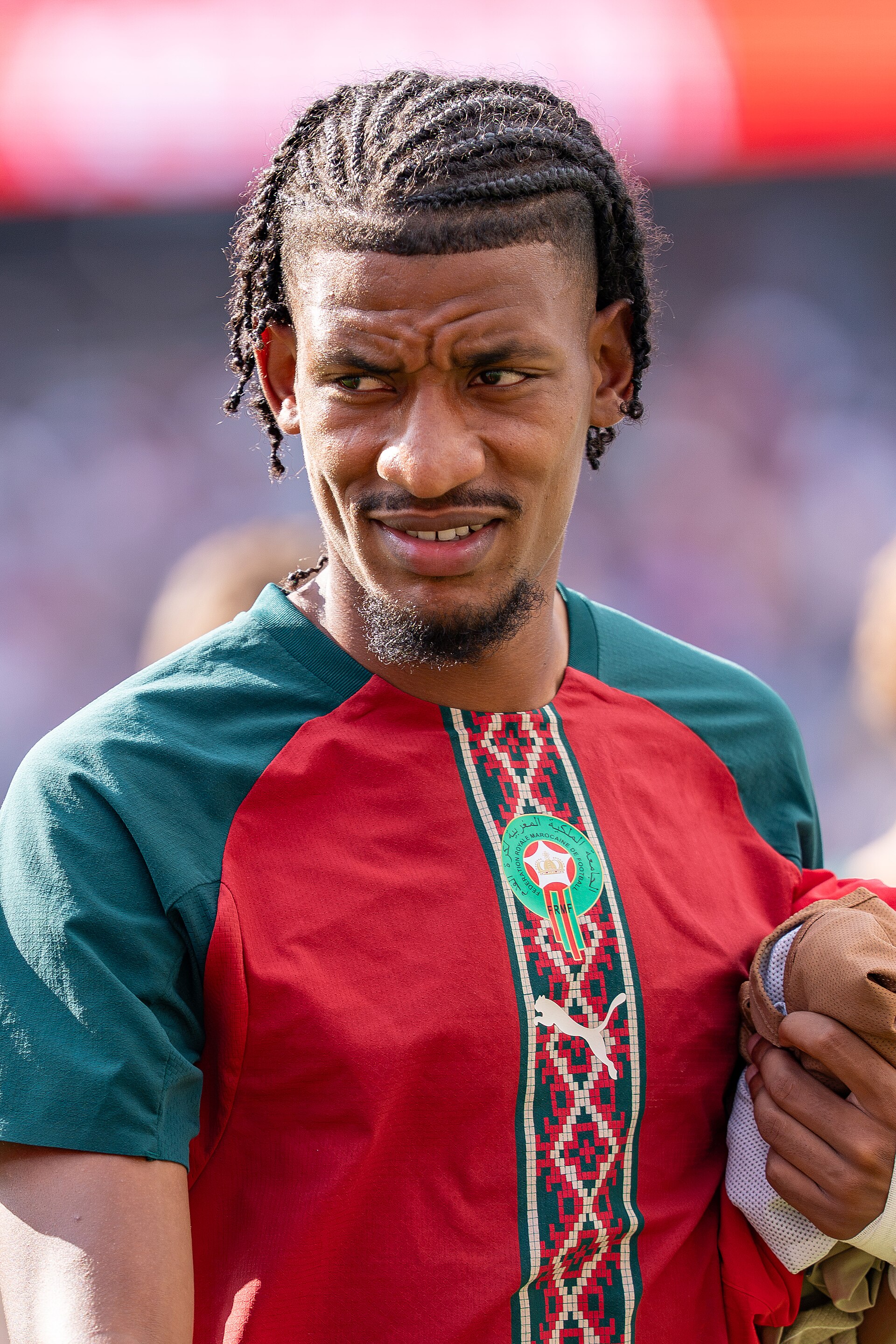 Redouane Halhal during France v Morocco at the 2026 FIFA World Cup