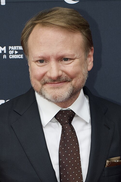 Rian Johnson attends "Wake Up Dead Man: A Knives Out Mystery" world premiere.