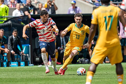Ricardo Pepi Aiden O'Neill during United States v Australia on 19 June 2026 at the 2026 FIFA World Cup