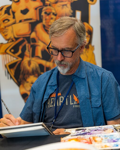 Richard Case, comic book artist, at GalaxyCon Raleigh in Raleigh NC July, 26, 2026