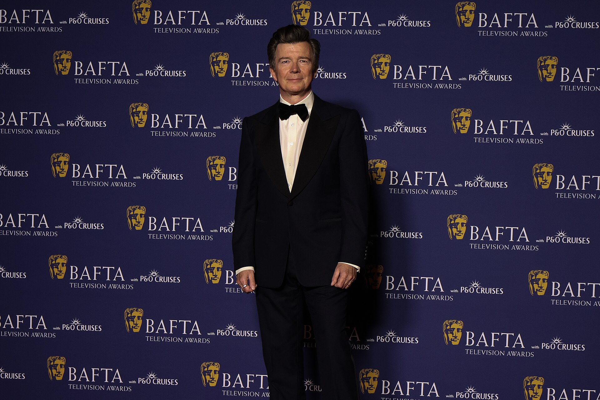 Rick Astley who presented a BAFTA TV Award, May 26