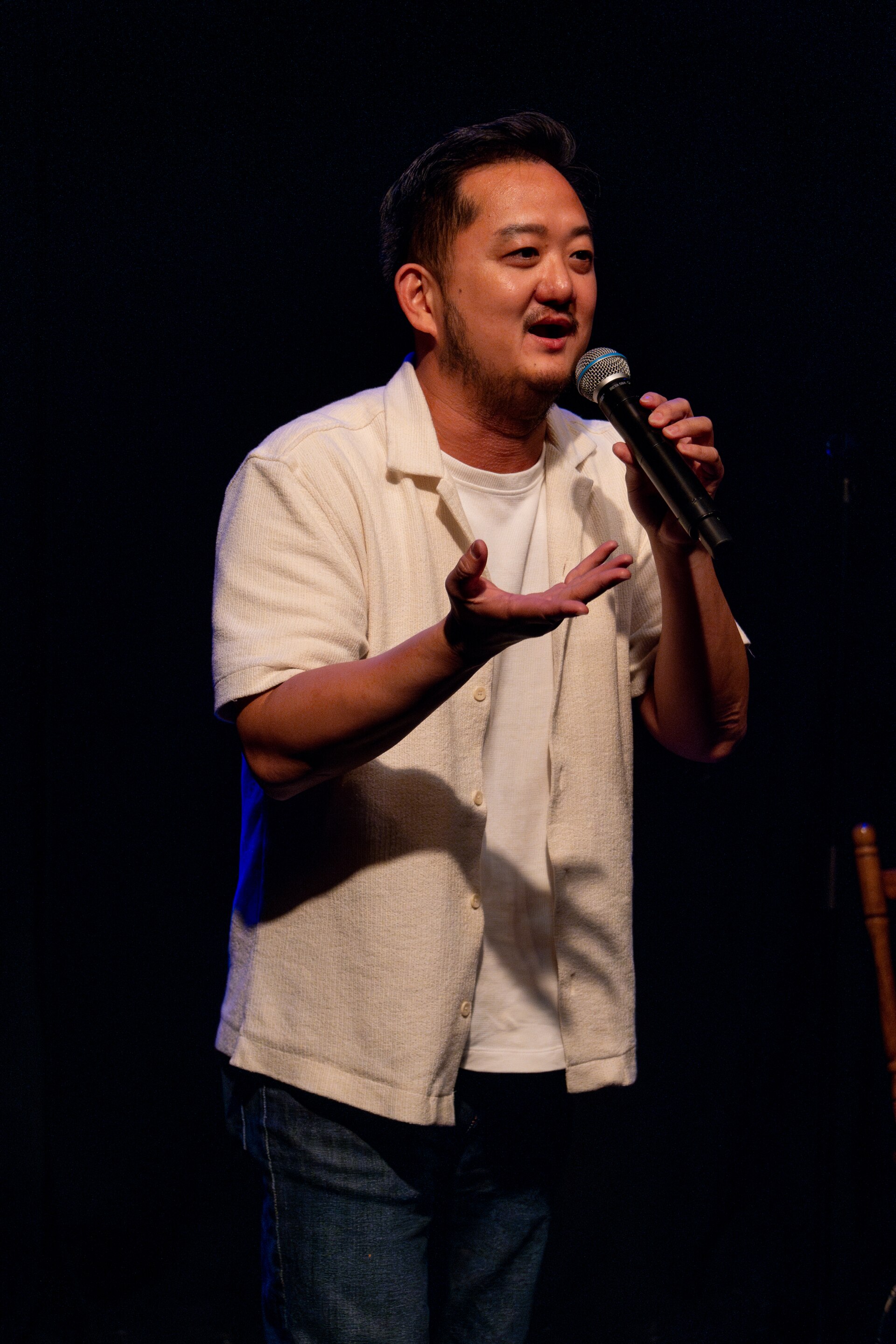 Ricky Sim, comedian, at the 2024 Edinburgh Festival Fringe in Edinburgh, Scotland.