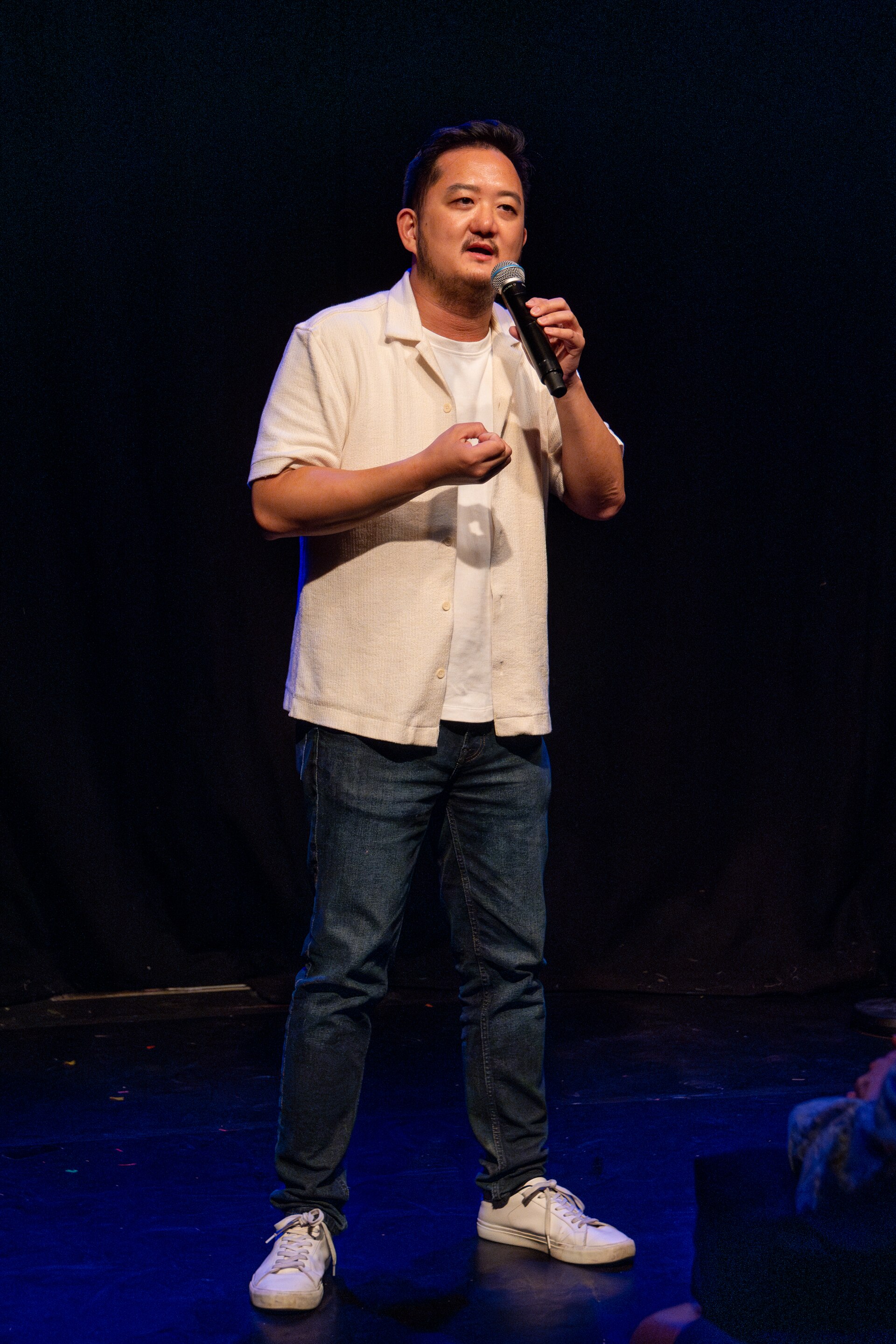 Ricky Sim, comedian, at the 2024 Edinburgh Festival Fringe in Edinburgh, Scotland.