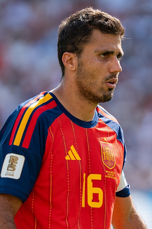 Rodri during Argentina vs Spain at the 2026 FIFA World Cup Final