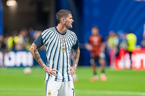 Rodrigo De Paul during Argentina v Egypt at the 2026 FIFA World Cup