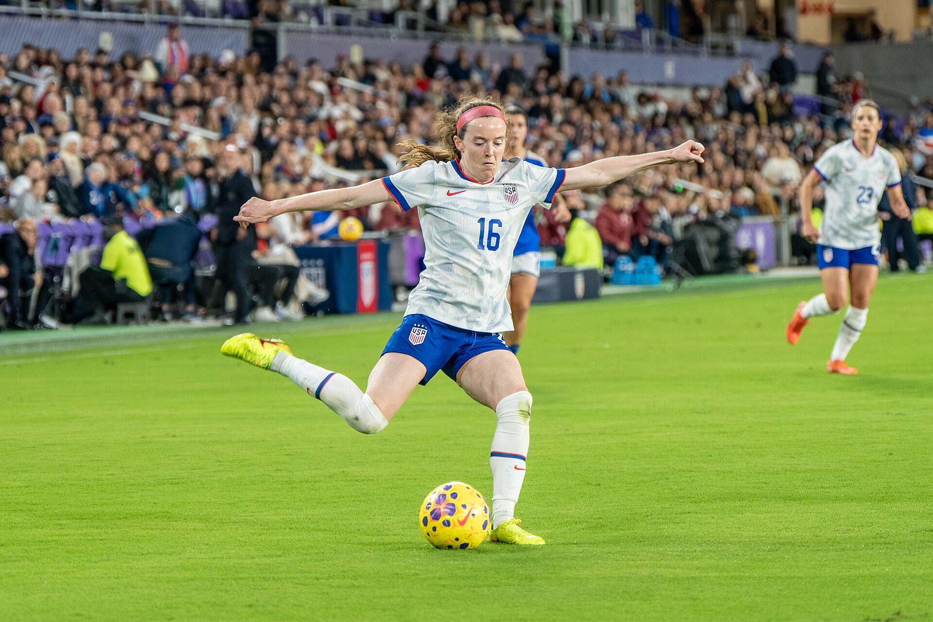 Rose Lavelle during United States Women's Soccer Team vs Italy Women's National Football Team on November 28 2025